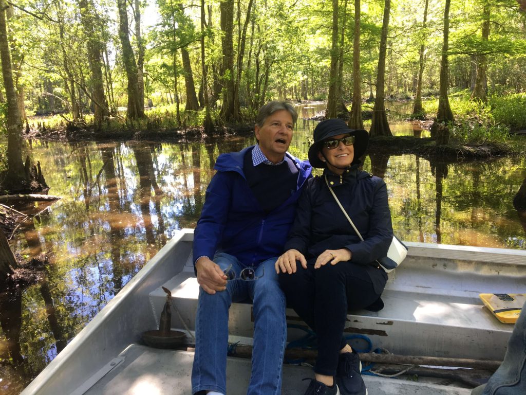 Guests enjoying swamp tour